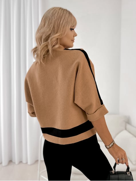 SWETER DALORIA KARMELOWY