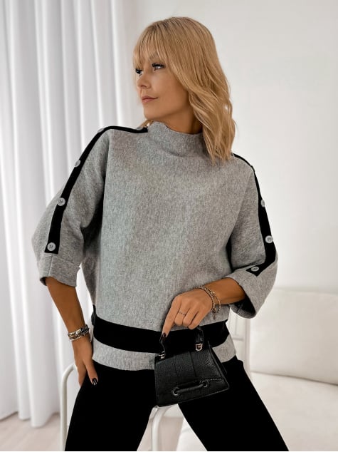 SWETER DALORIA SZARY