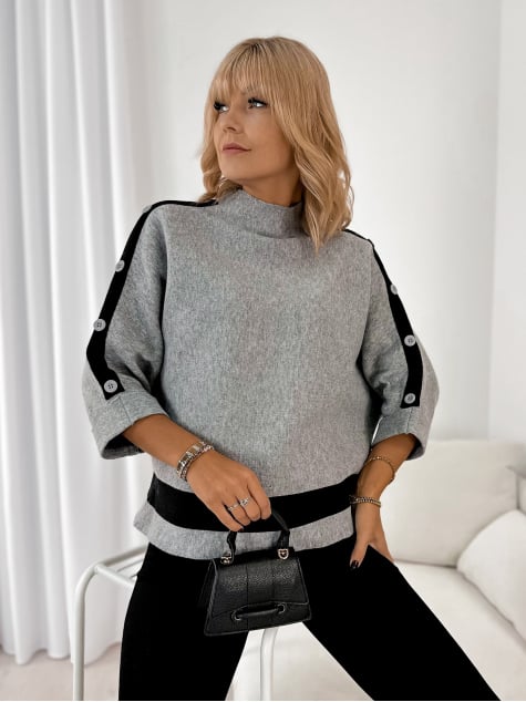 SWETER DALORIA SZARY