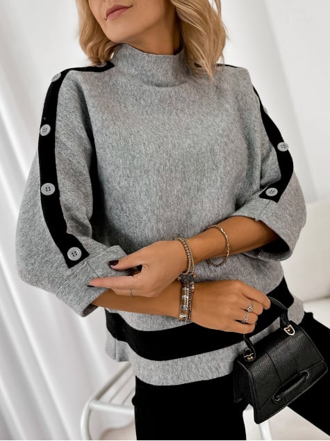 SWETER DALORIA SZARY