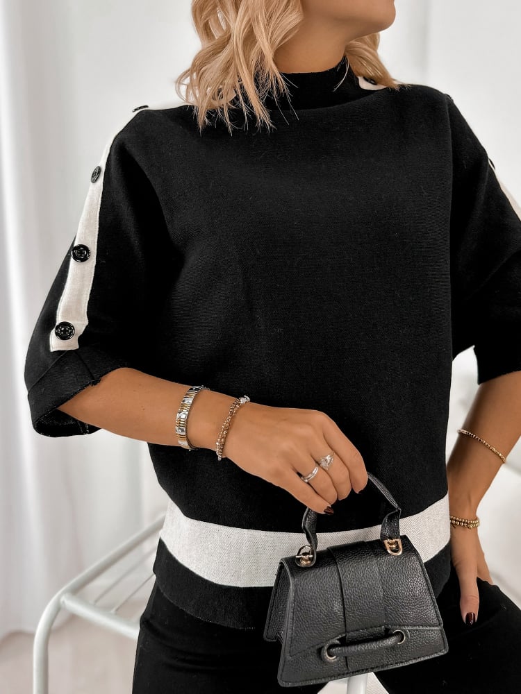 SWETER DALORIA CZARNY