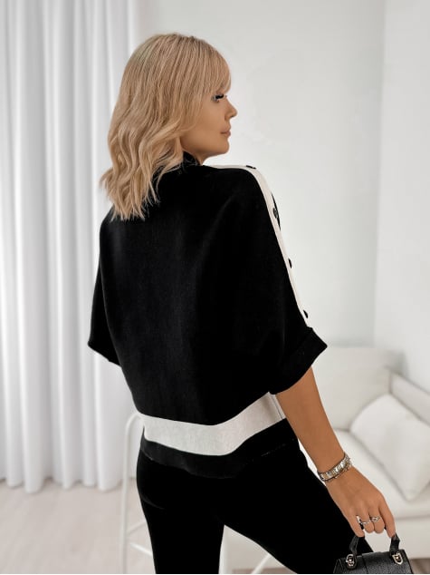 SWETER DALORIA CZARNY