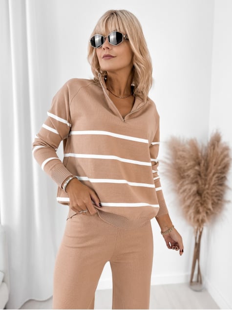 KOMPLET DECLAN KARMELOWY