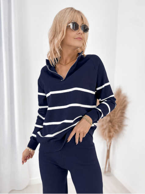 KOMPLET DECLAN GRANATOWY