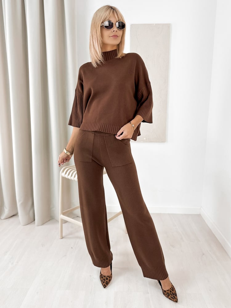 KOMPLET KERNAN BRĄZOWY