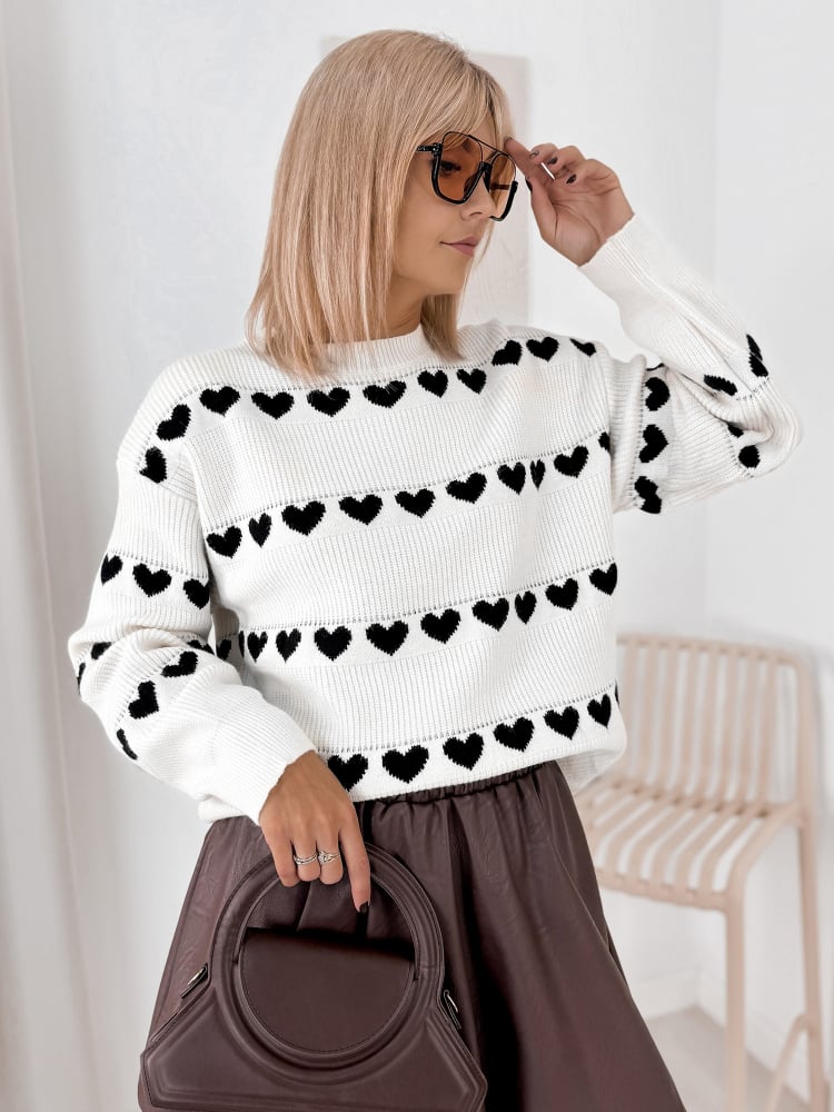 SWETER ELEONOR BIAŁY