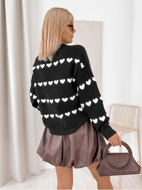 SWETER ELEONOR CZARNY