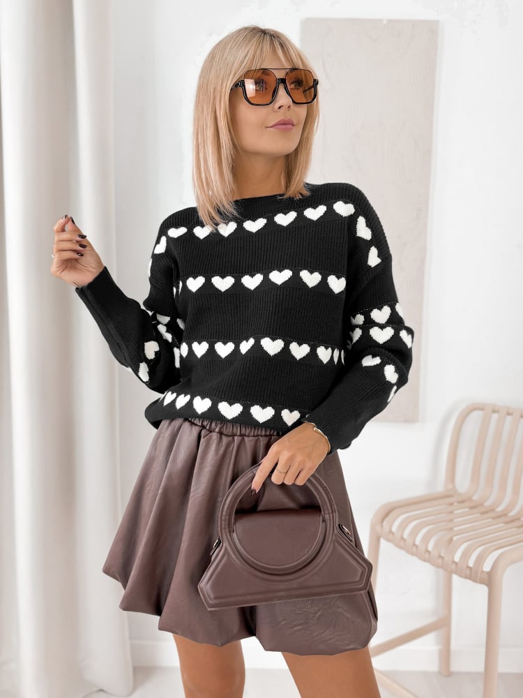 SWETER ELEONOR CZARNY