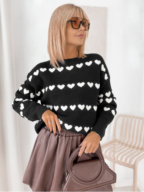 SWETER ELEONOR CZARNY