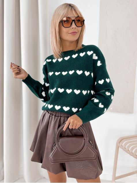 SWETER ELEONOR ZIELONY