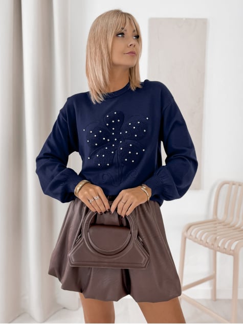 SWETER MARCO GRANATOWY