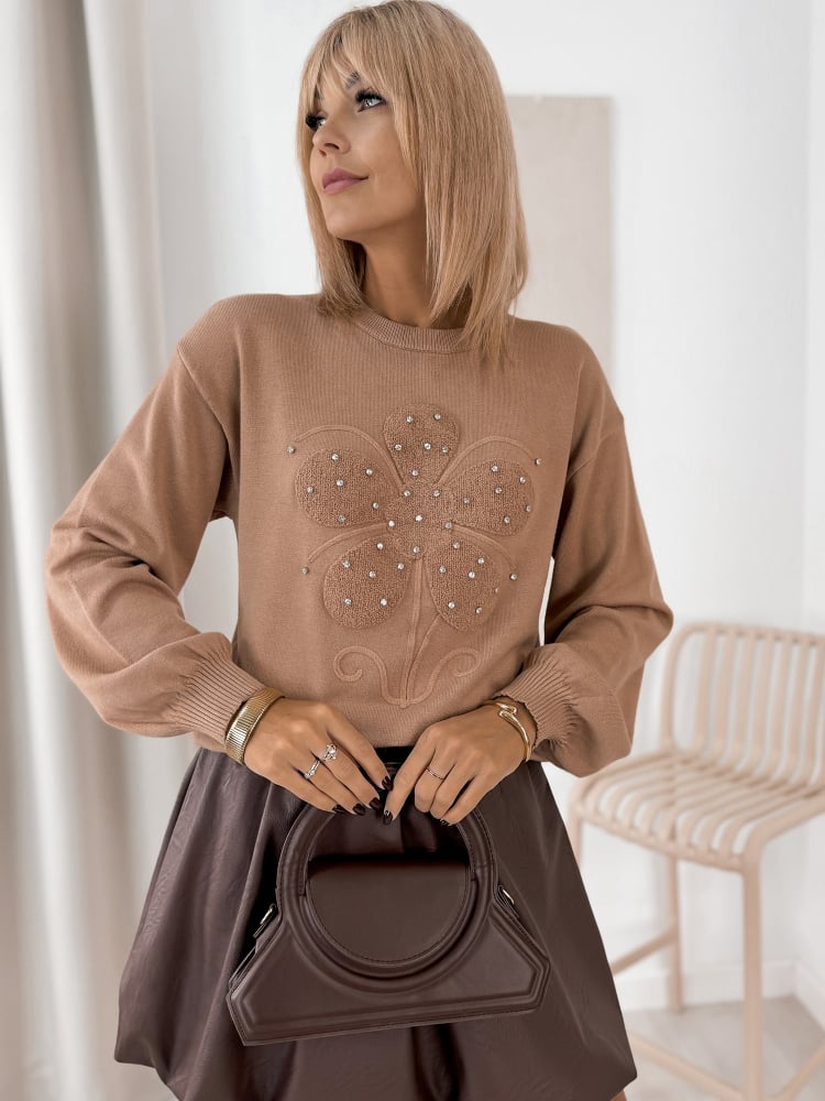 SWETER MARCO KARMELOWY