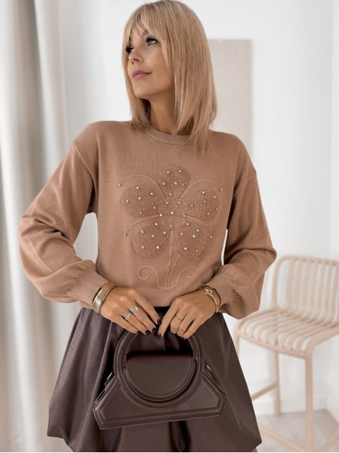 SWETER MARCO KARMELOWY