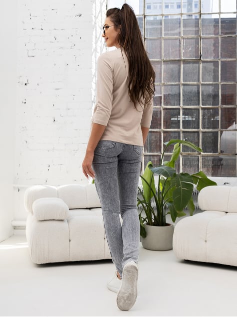 BLUZKA HAPPY BEŻOWA