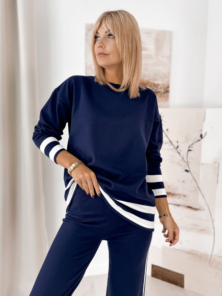 KOMPLET CORRADO GRANATOWY