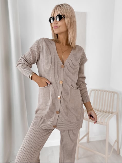 KOMPLET SALVATORE CIEMNOBEŻOWY