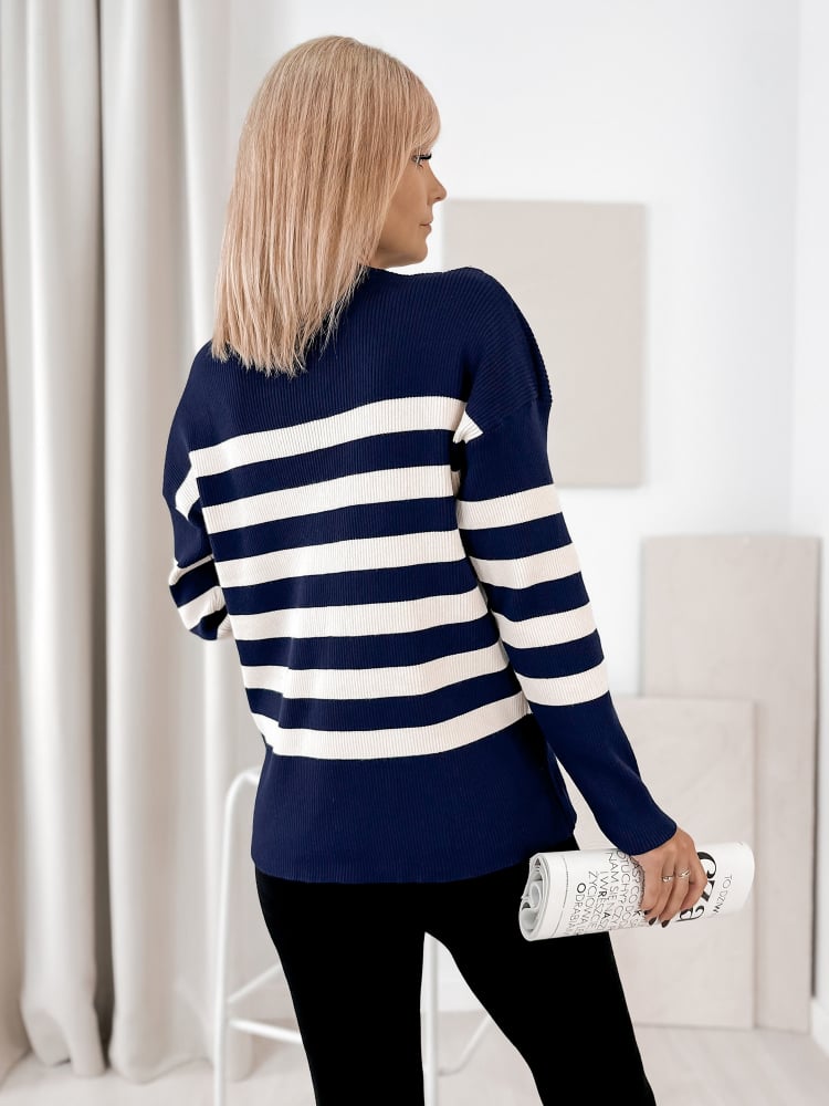 SWETER UMBERTO GRANATOWY