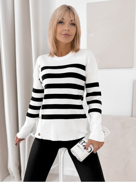 SWETER UMBERTO ECRU