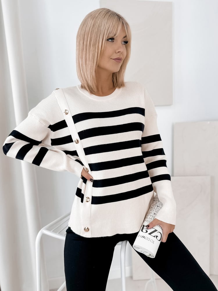 SWETER UMBERTO BEŻOWY