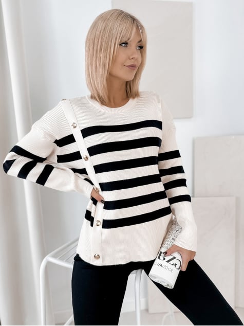 SWETER UMBERTO BEŻOWY