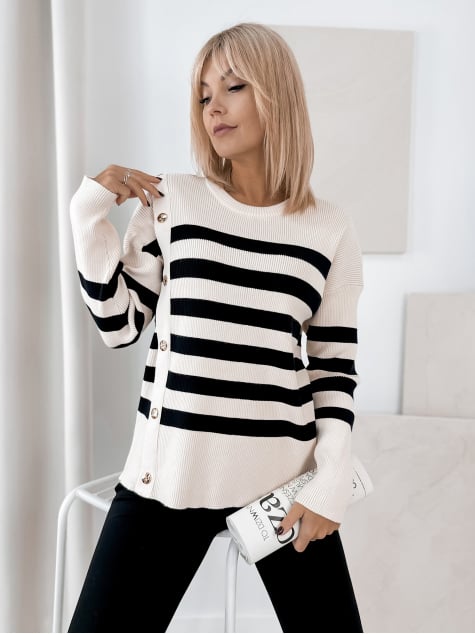 SWETER UMBERTO BEŻOWY