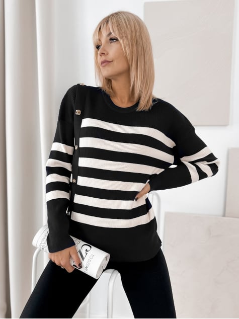 SWETER UMBERTO CZARNY