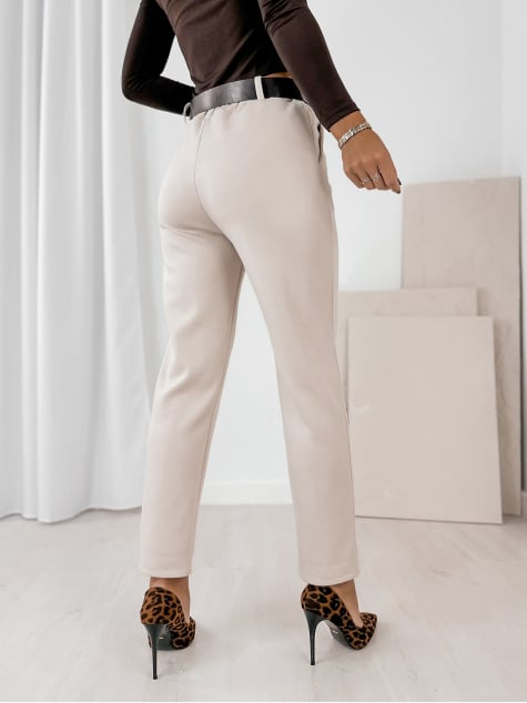 SPODNIE CARLOTTE BEŻOWE