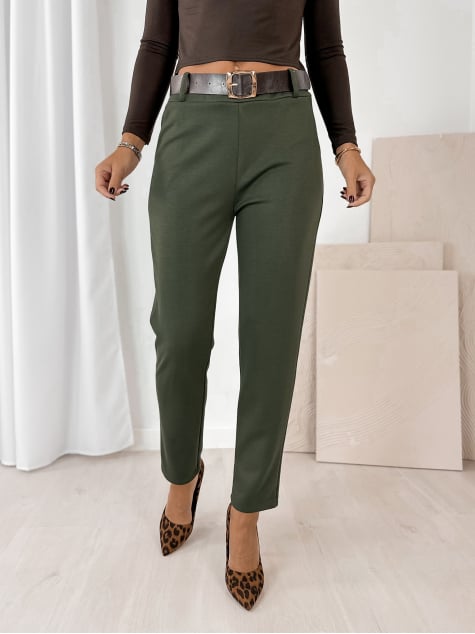 SPODNIE CARLOTTE KHAKI