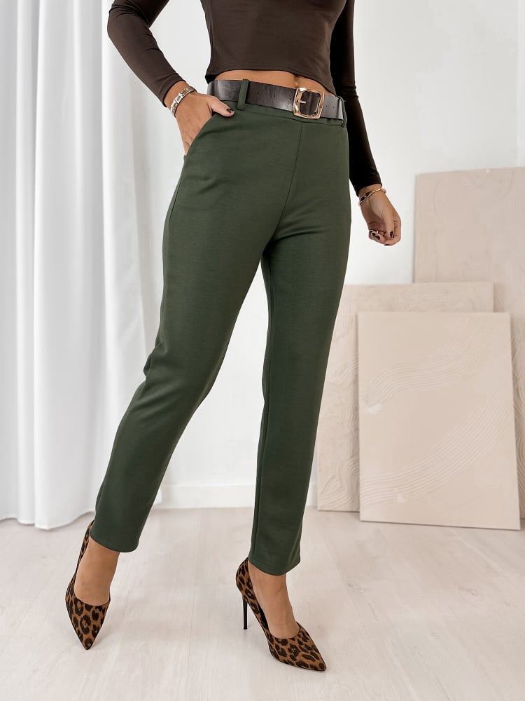 SPODNIE CARLOTTE KHAKI