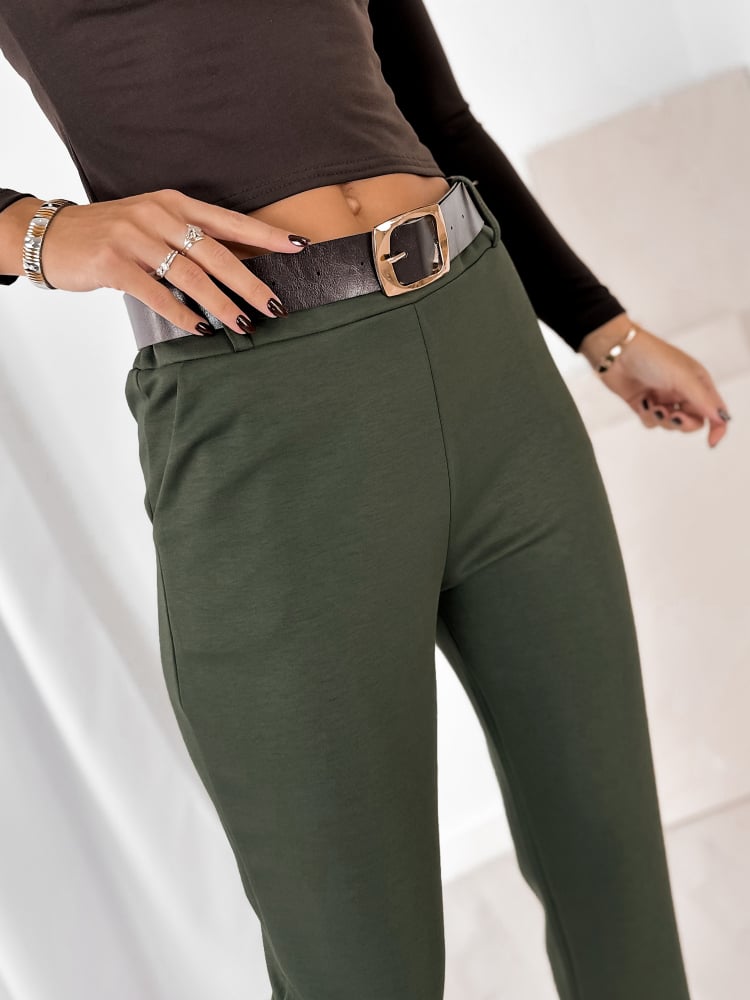 SPODNIE CARLOTTE KHAKI