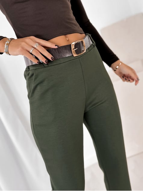 SPODNIE CARLOTTE KHAKI