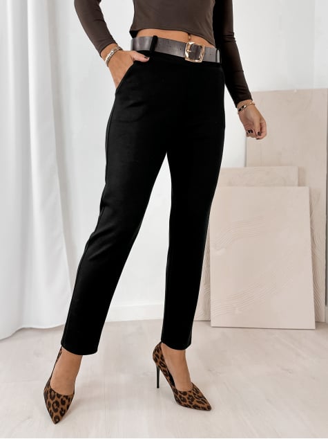 SPODNIE CARLOTTE CZARNE