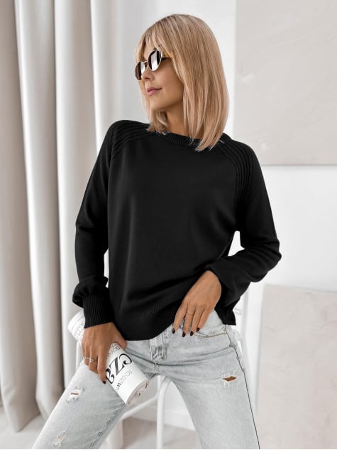 SWETER FEDERICA CZARNY