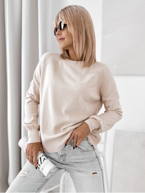 SWETER FEDERICA BEŻOWY