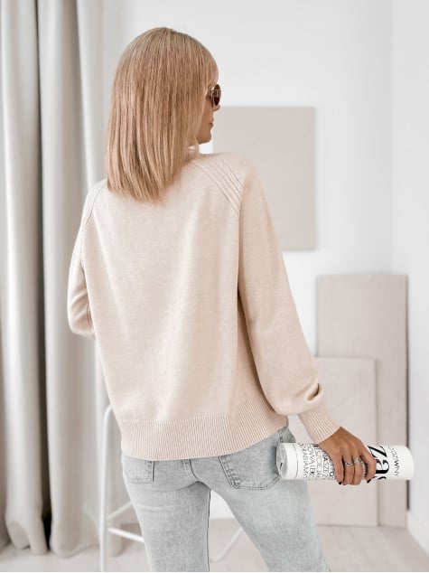 SWETER FEDERICA BEŻOWY