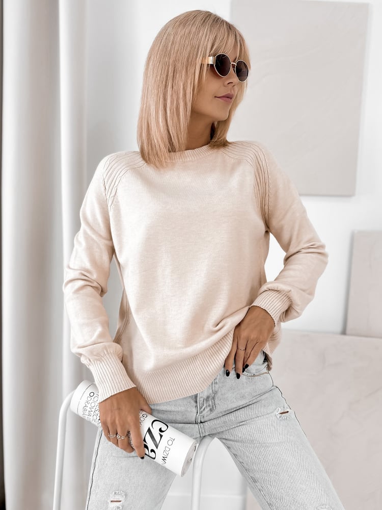 SWETER FEDERICA BEŻOWY