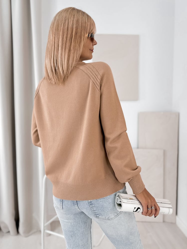 SWETER FEDERICA KARMELOWY