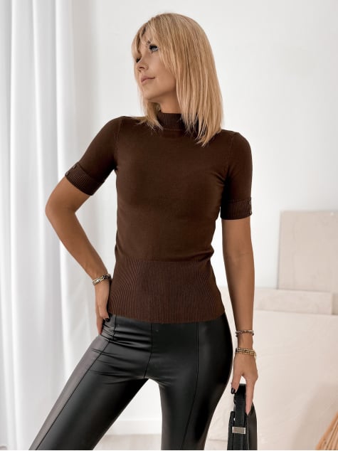 SWETER TARRACO BRĄZOWY