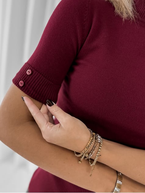 SWETER TARRACO BORDOWY