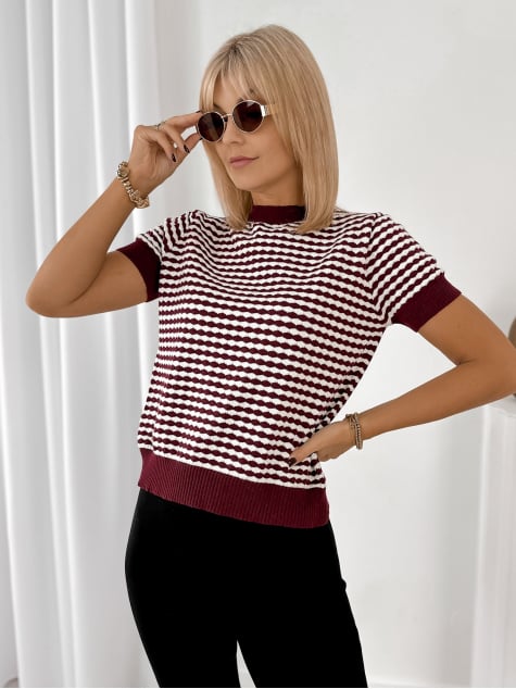 SWETER TIZIANO BORDOWY