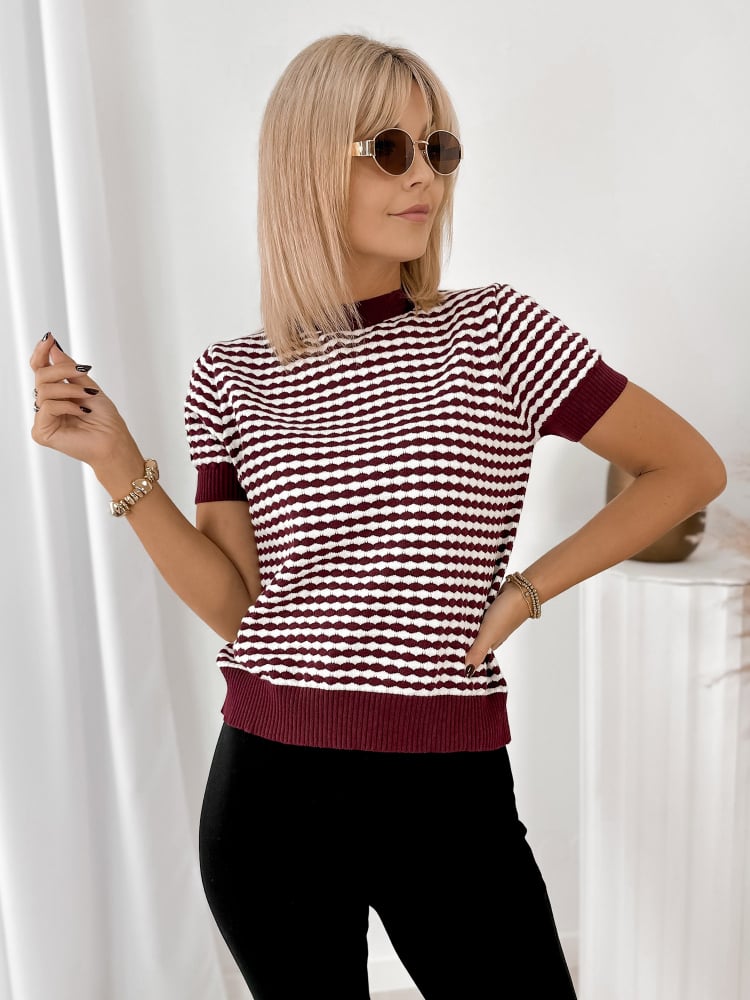 SWETER TIZIANO BORDOWY