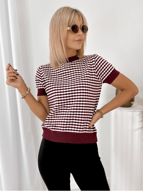 SWETER TIZIANO BORDOWY