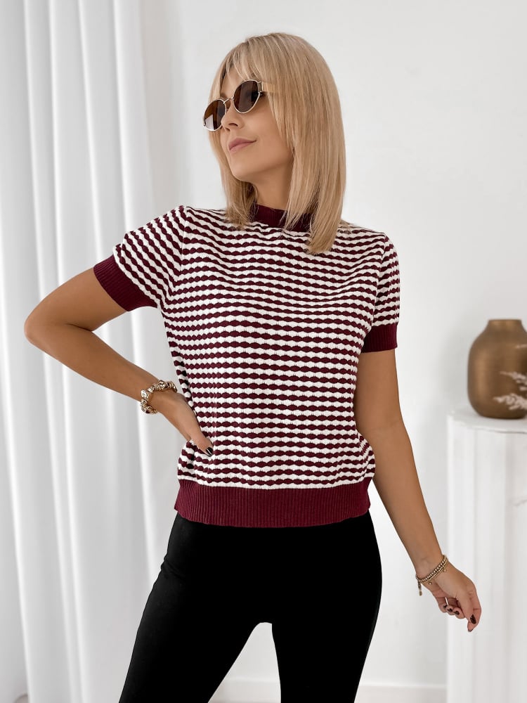 SWETER TIZIANO BORDOWY