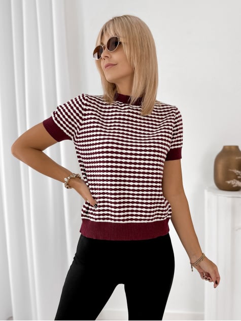 SWETER TIZIANO BORDOWY