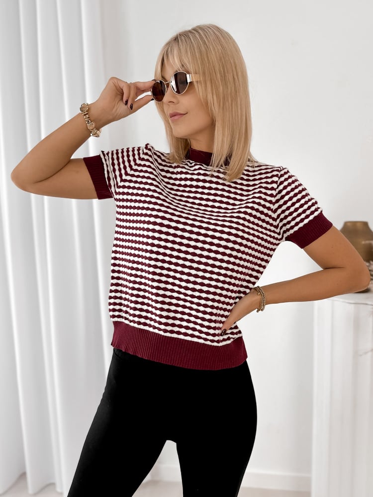 SWETER TIZIANO BORDOWY