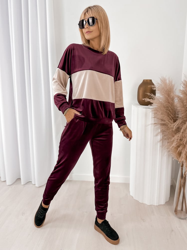 KOMPLET DRESOWY COSIMO BORDOWY