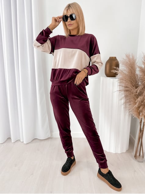 KOMPLET DRESOWY COSIMO BORDOWY