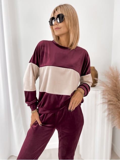 KOMPLET DRESOWY COSIMO BORDOWY