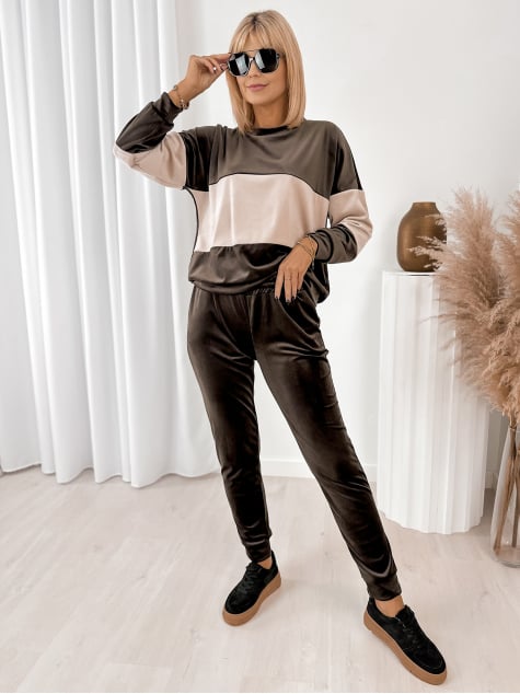 KOMPLET DRESOWY COSIMO BRĄZOWY