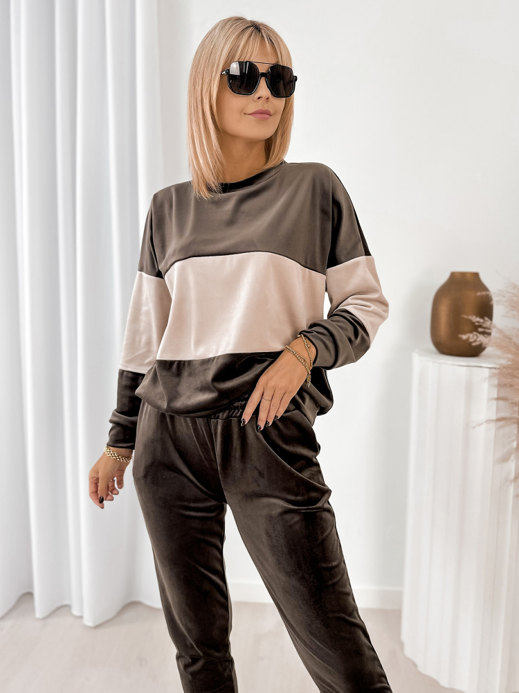 KOMPLET DRESOWY COSIMO BRĄZOWY